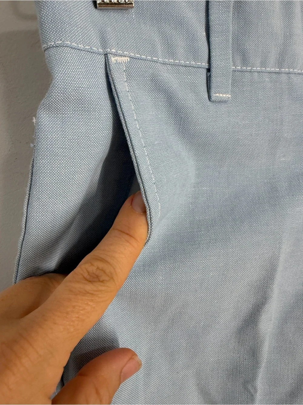 Vintage Billy The Kid Flaired Bell Bottom Baby Blue Pants Youth Size 12 Reg